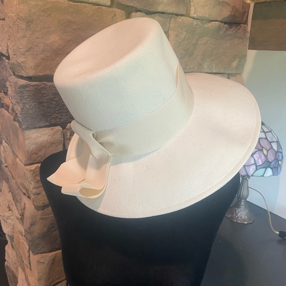 Vintage Women's Chapeau Dana Marten Wool Ivory Hat - Picture 3 of 7